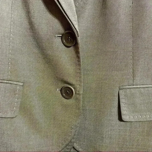 BCBGMaxAzria Women’s Double Lapel Wool Blend Blazer Taupe Small - Picture 8 of 9